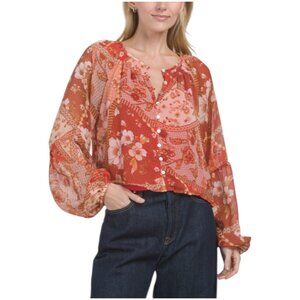 HAVER + BLAIR Yoryu Floral Patchwork Top